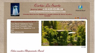 Pagina web para promover las casas rural de 'Cortijo La...