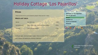 Lista de precios para 'Casa rural Los Pajarillos'.